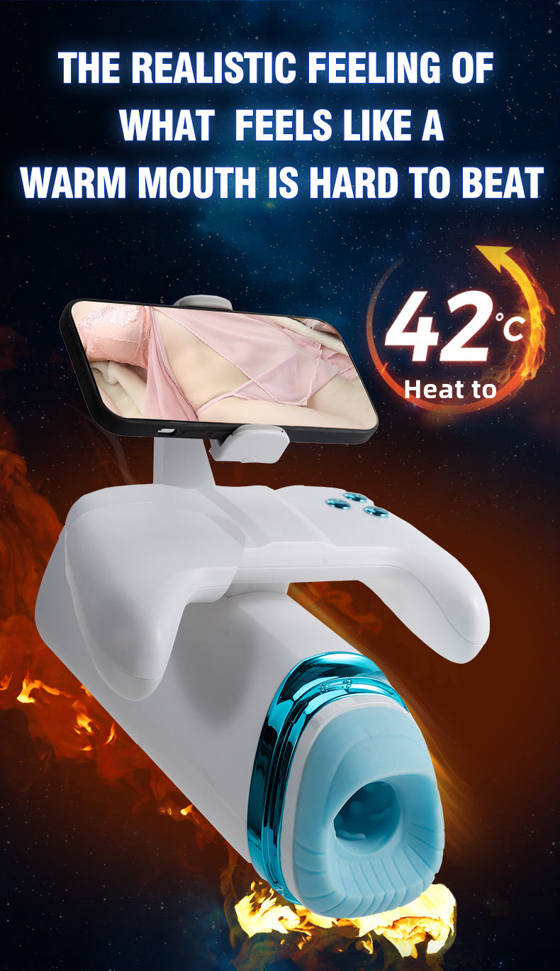The GameChanger — Telescopic Mouth Simulator with Phone Mount & Burst Mode