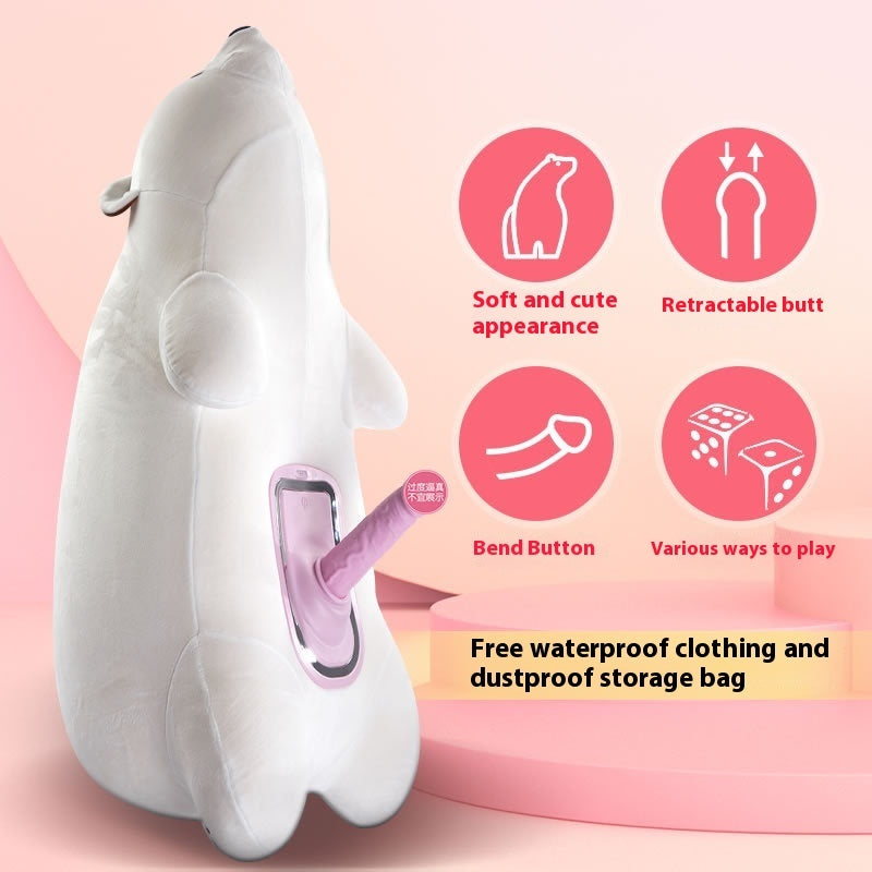 Polar Cannon – Remote-Control Plush Thrusting Doll with Hidden Heat & Vibration Core
