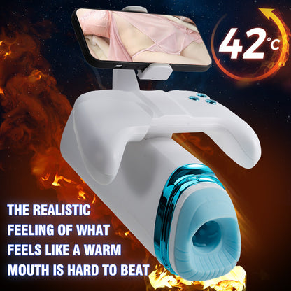 The GameChanger — Telescopic Mouth Simulator with Phone Mount & Burst Mode