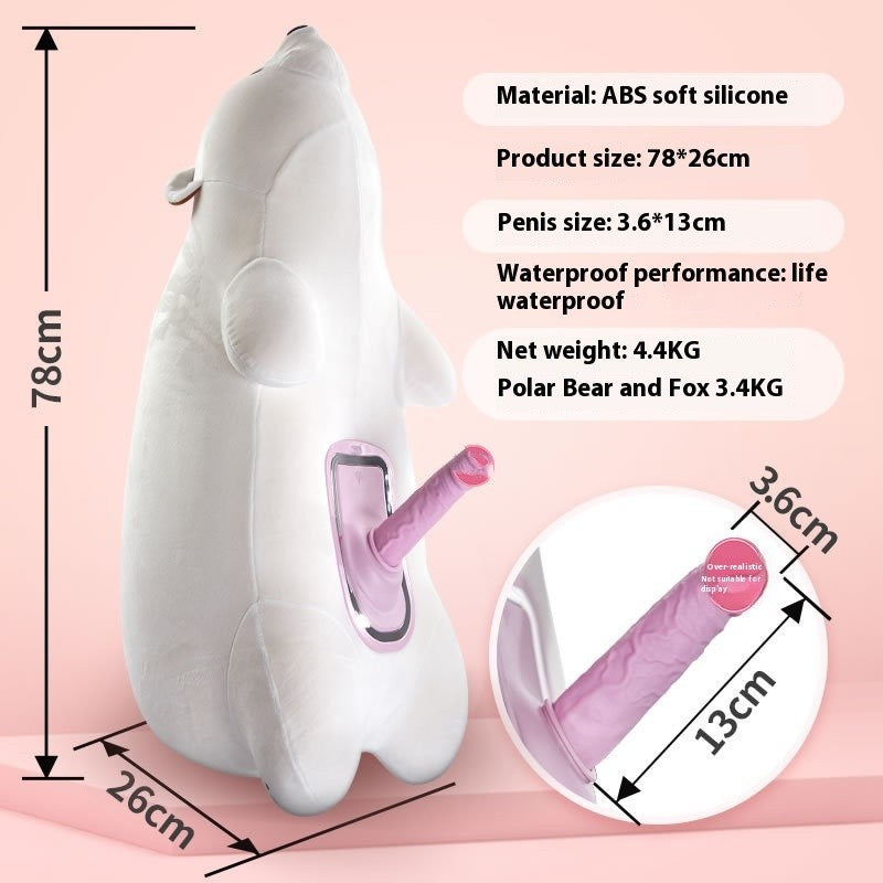 Polar Cannon – Remote-Control Plush Thrusting Doll with Hidden Heat & Vibration Core