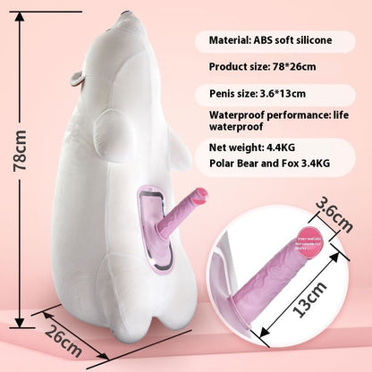 Polar Cannon – Remote-Control Plush Thrusting Doll with Hidden Heat & Vibration Core